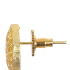 Joban Fashion Women Matte Gold Brass Jhumka | Grocsy