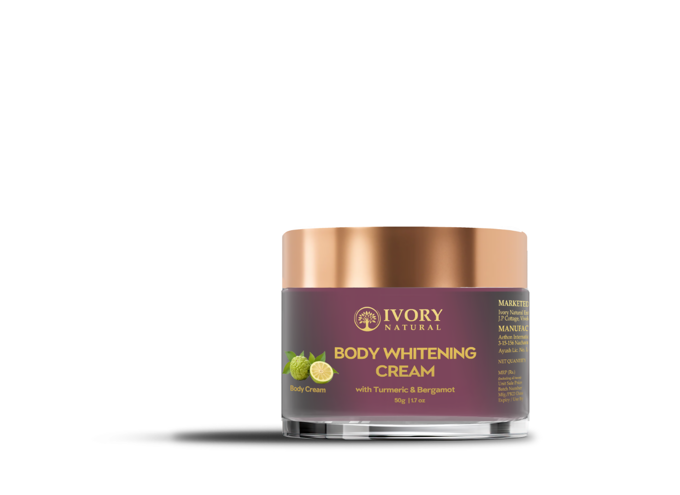 Ivory Natural Body Whitening Cream - Achieve Even Skin Tone And Smooth Texture For A Radiant Glow | Grocsy