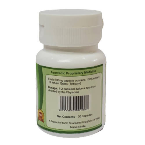 Deep Ayurveda Wheat Grass 500mg Veg Capsules | Grocsy