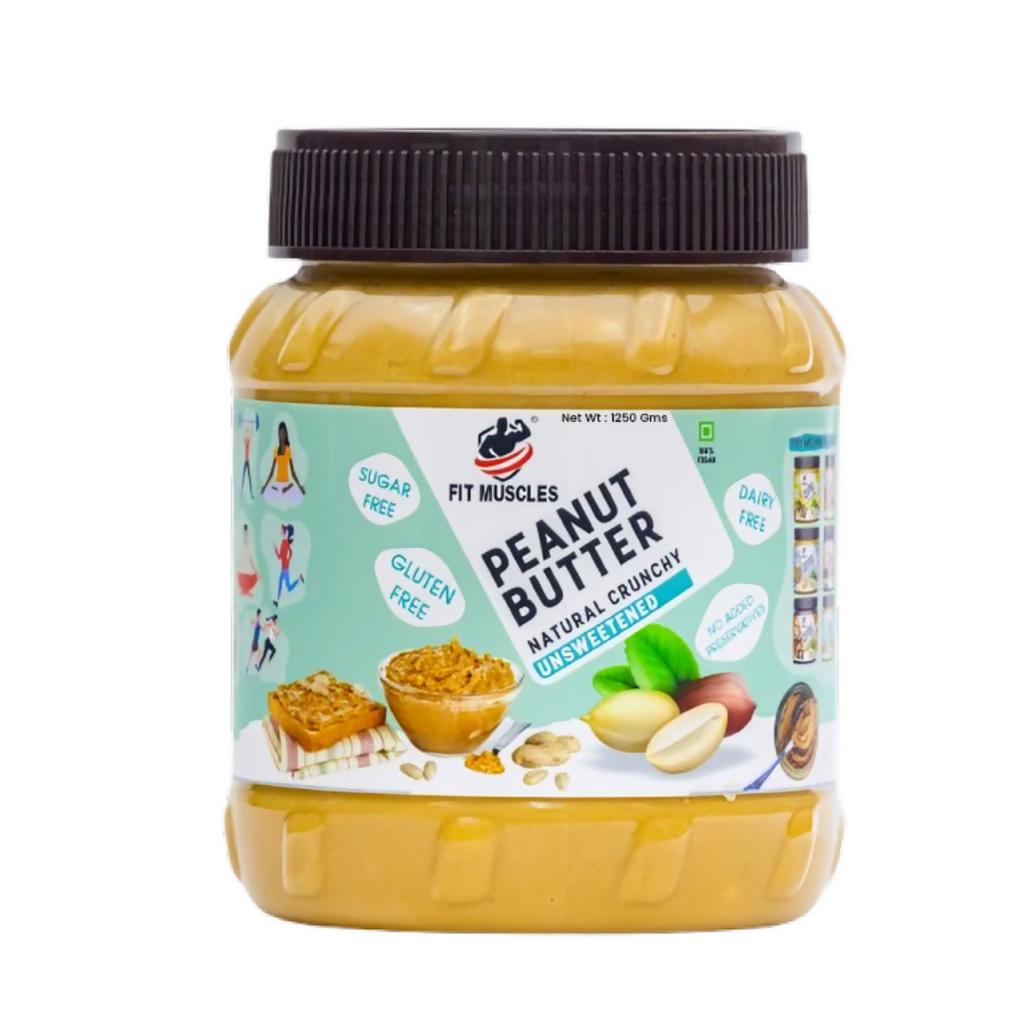 Fit Muscles Natural Crunchy Peanut Butter | Grocsy