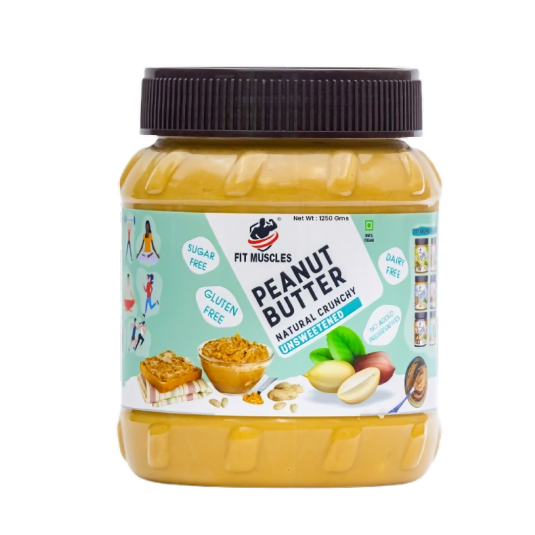 Fit Muscles Natural Crunchy Peanut Butter | Grocsy