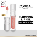 L'Oreal Paris Plump Ambition Hyaluron Lip Oil - 601 Worth It | Grocsy