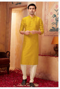 Joban Fashion Green Art Silk Kurta Pyjama | Grocsy