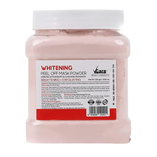 VCare Skin Whitening Rose Peel Off Mask Powder | Grocsy