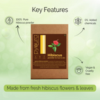 Pyoura Hibiscus Powder 100% Pure & Natural Blend Of Flowers & Leaves Hair Mask | Grocsy