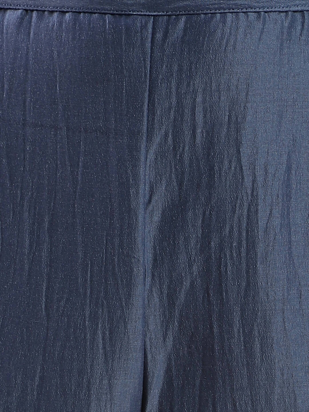 Blue Chinon Embroidered Straight Kurta with Trouser & Dupatta - Salimar | Grocsy