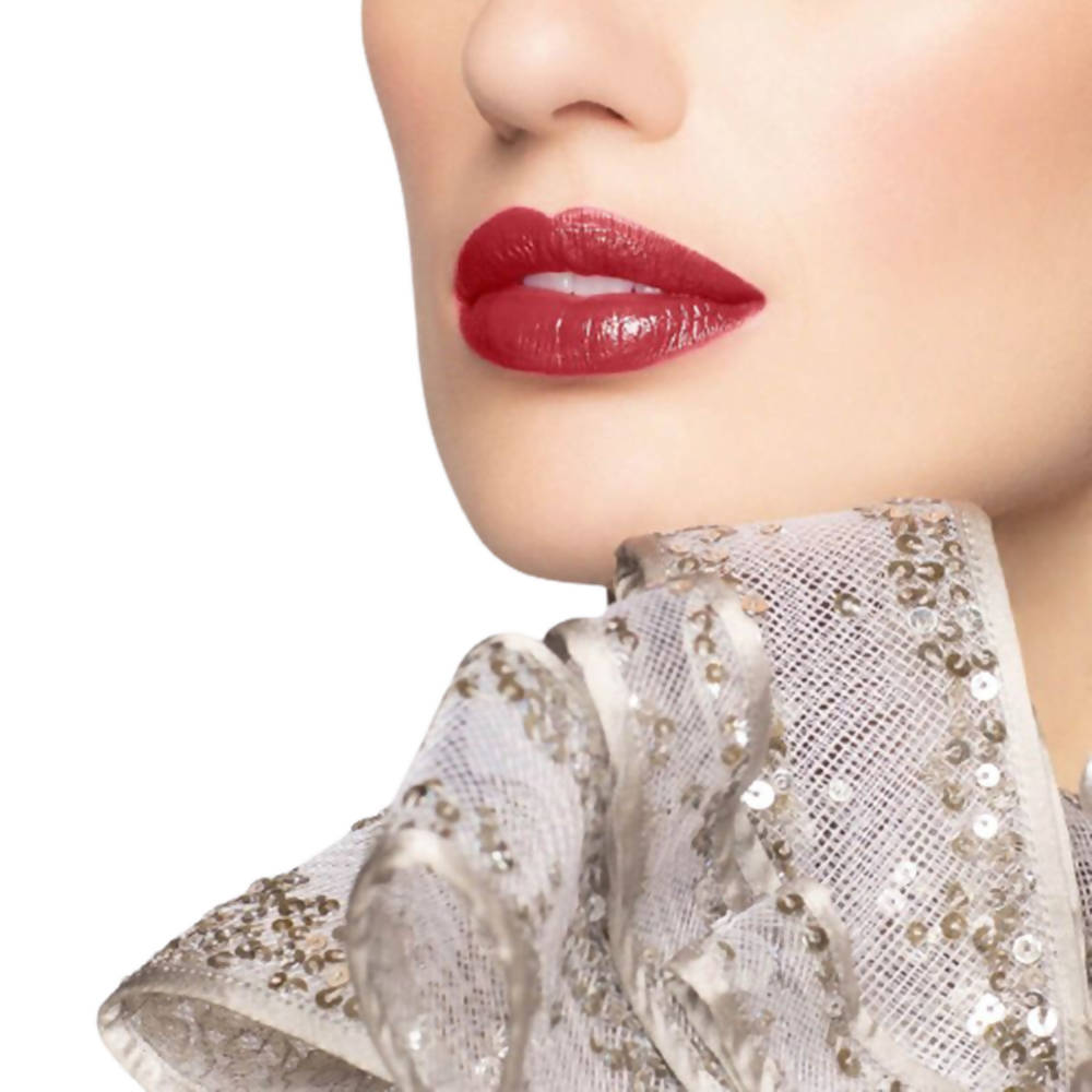 Manish Malhotra Hi-Shine Lipstick - Moroccan Red (4 Gm) | Grocsy