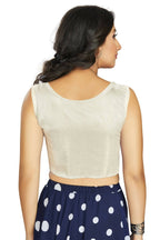Aastha Fashion Women's Off White Art Silk Designer Traditional Readymade Blouse | Grocsy