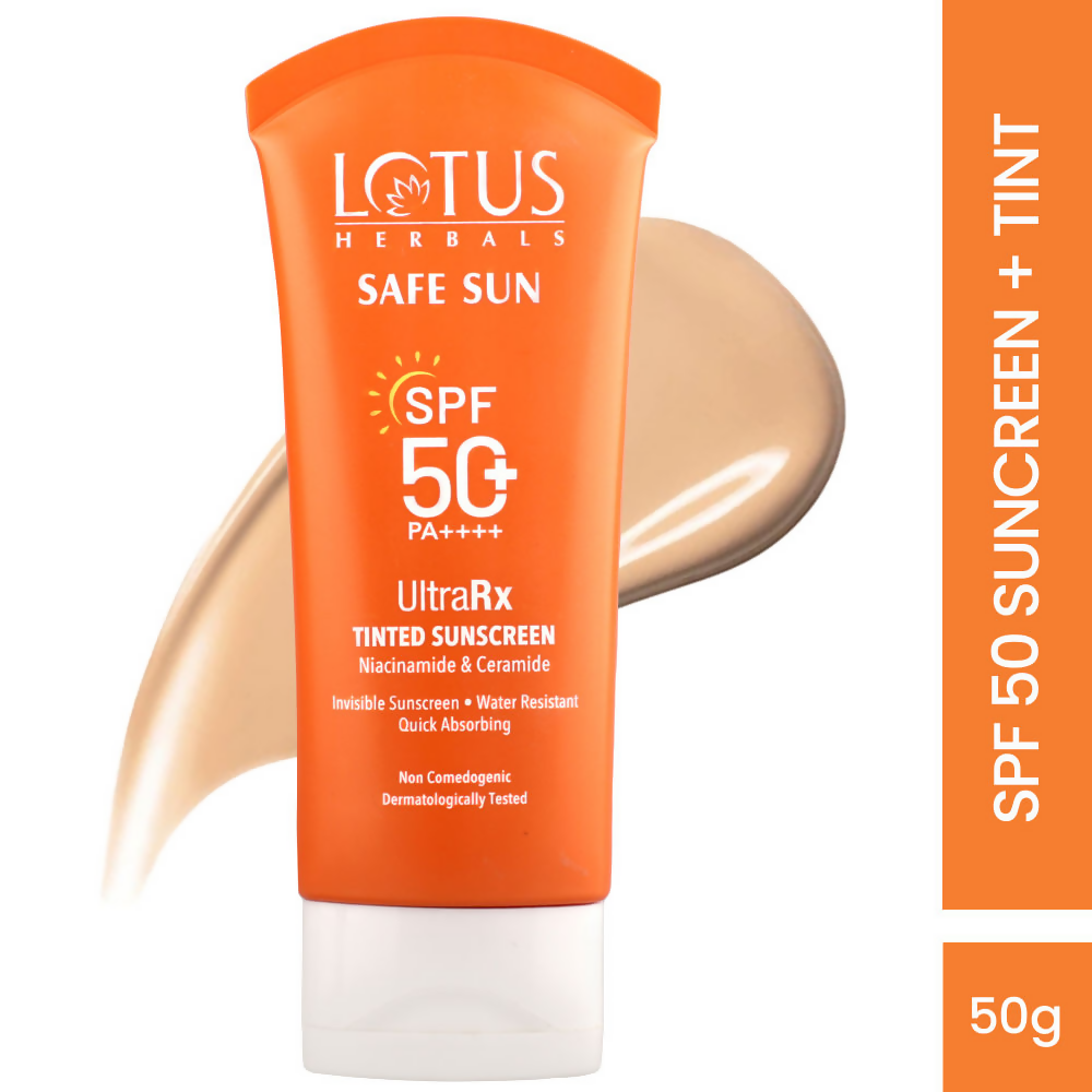 Lotus Herbals Safesun Ultrarx Tinted Sunscreen SPF 50+ PA++++ | Grocsy