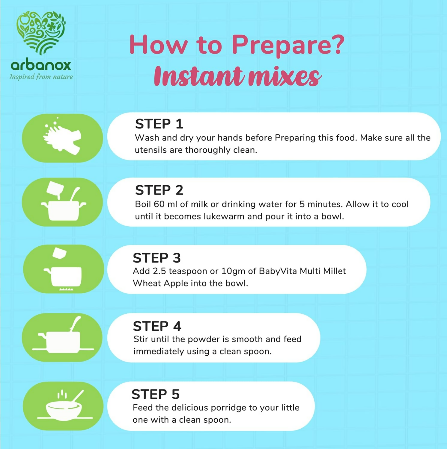 BabyVita Arbanox Nutribox Prime Essential Meals For Little Ones Variety of Nutrient-Packed Powders Combo | Grocsy