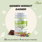 Myherb Women’s Weight Gainer, Her Gainer With 16 Herbs & Aguaje Fruit For Weight & Mass Gainer And Muscle Growth For Women | Grocsy