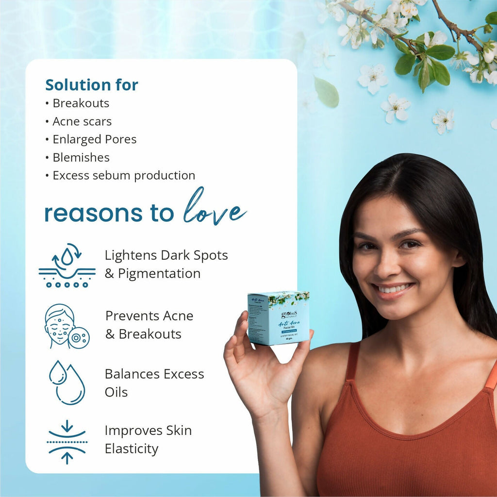 Globus Naturals Anti Acne 6 Step Facial Kit | Grocsy