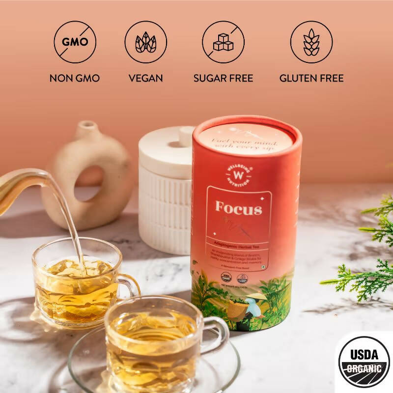 Wellbeing Nutrition Focus Herbal Tea | Grocsy
