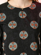 Myshka Women's Black Printed Top | Grocsy