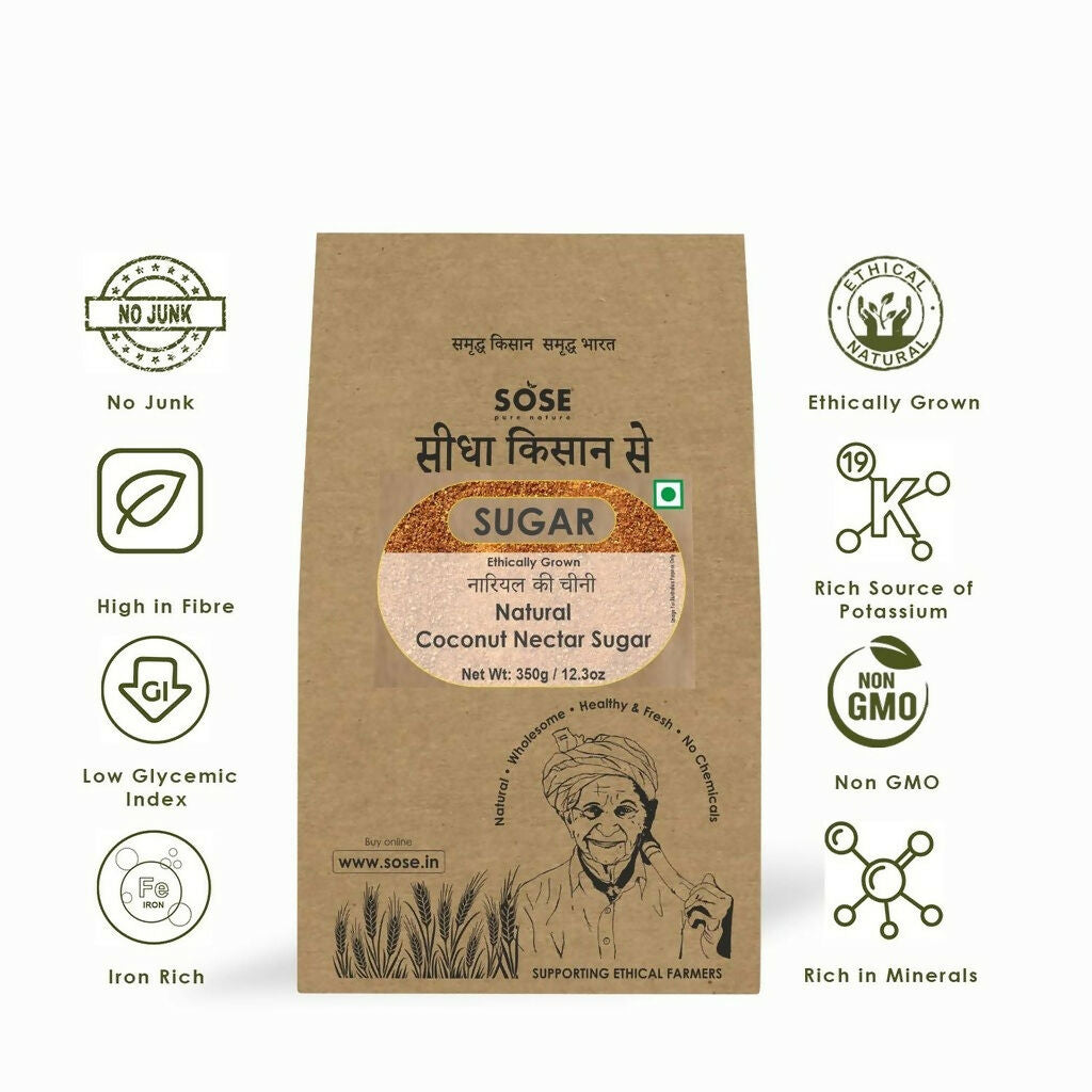 Gir Sidha Kisan Se Natural Coconut Nectar Sugar | Grocsy