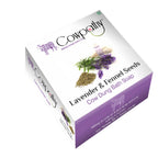 Cowpathy Lavander & Fennel Seeds Cow Dung Bath Soap (75Gm) | Grocsy
