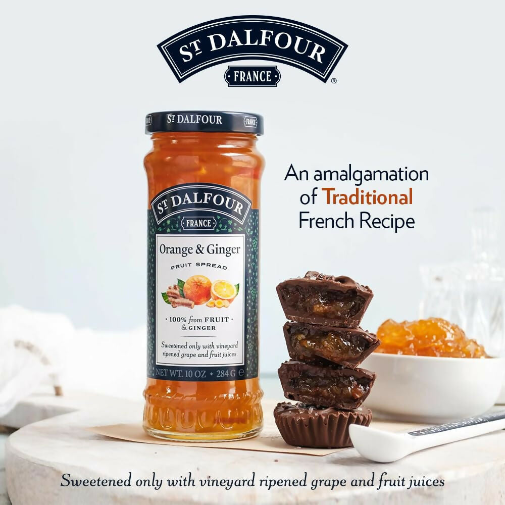 ST. DALFOUR Orange & Ginger Fruit Spread | Grocsy