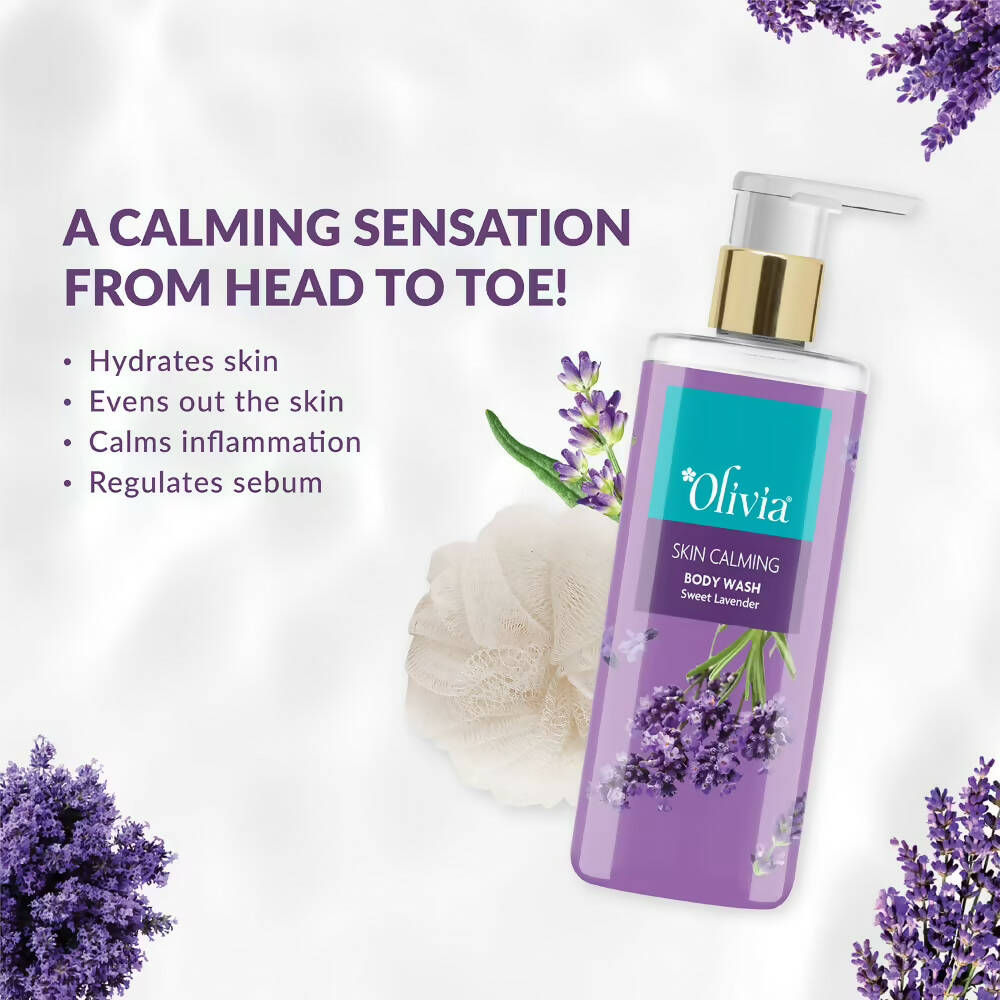 Olivia Skin Calming Body Wash Sweet Lavender | Grocsy