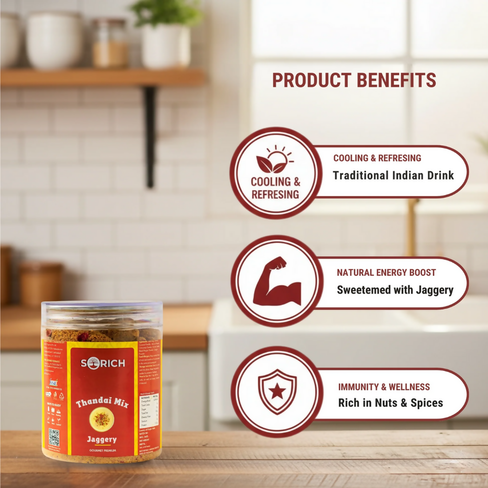 Sorich Organics Thandai Mix Jaggery | Grocsy