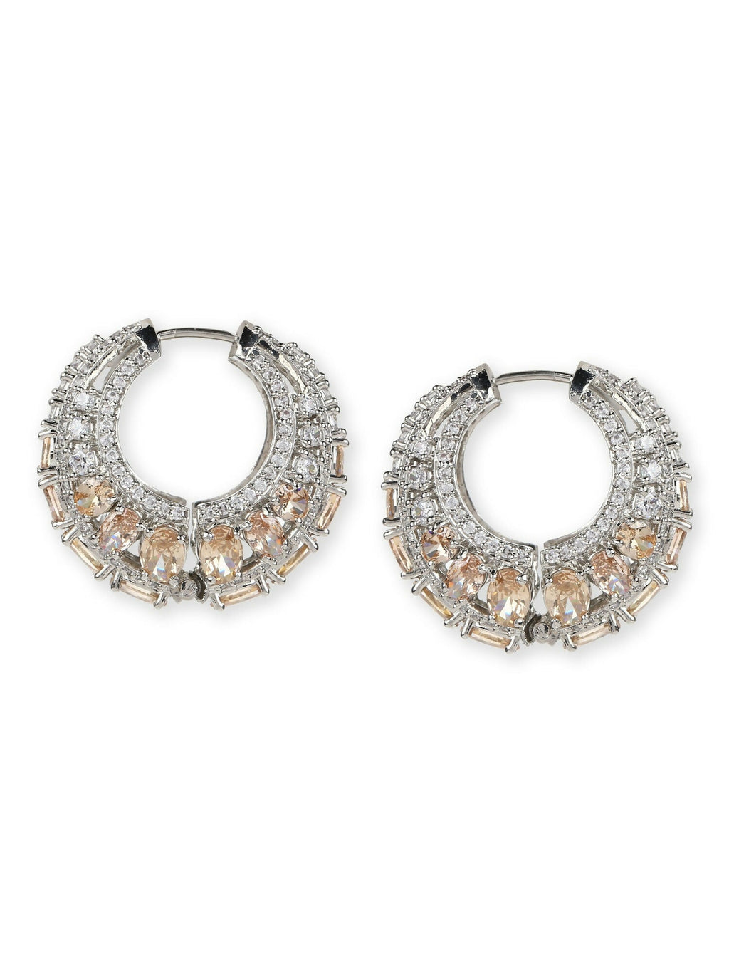 Champagne Stone Loops- Ruby Raang | Grocsy