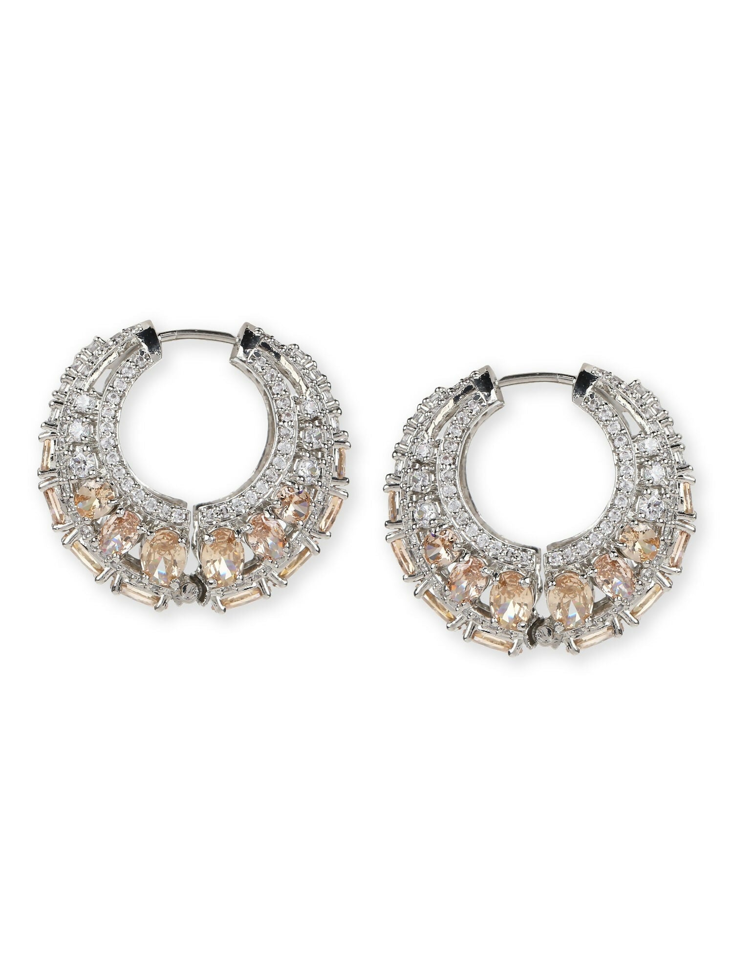 Champagne Stone Loops- Ruby Raang | Grocsy