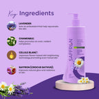 VI-JOHN Saffron Natural Fairness Body Lotion Calming Lavender with Chamomile Natural Moisturiser For Soft, Even-Toned & Radiant Skin Suitable for All Skin Types | Grocsy
