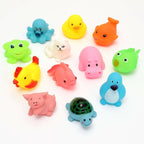 Cable World Plastic Baby Bath Chu Chu Colorful Animal Shape Toy (Multicolor, Multi Design) | Grocsy