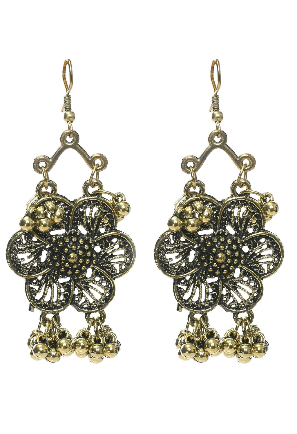Mominos Fashion Johar Kamal Golden-Plated Brass Finish Floral Desgin Choker For Women | Grocsy