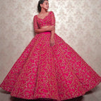 Jyoti Fashion Glamorous Rani Pink Silk 3MM Sequins with Coding Dori Embroidery Lehenga Choli with Dupatta | Grocsy