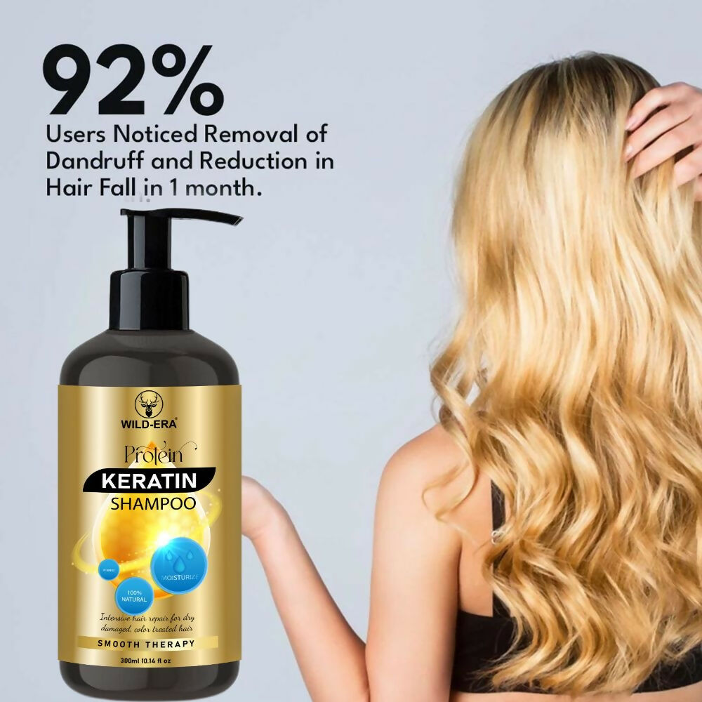 Wildera Keratin Smooth Shampoo with Keratin and Argan Oil | Grocsy