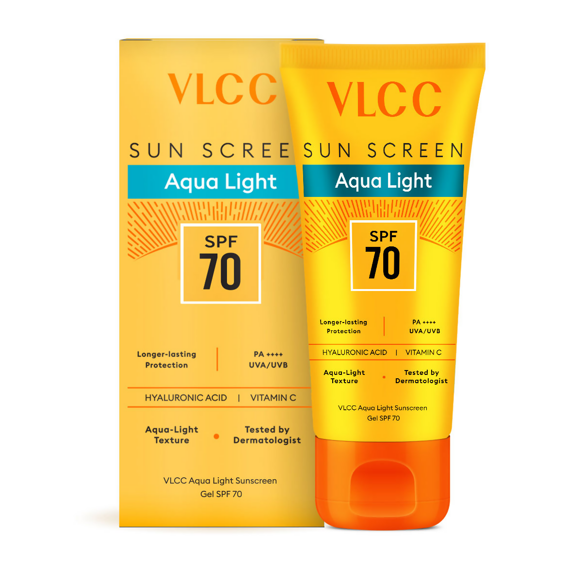 VLCC Aqua Light Sunscreen Gel SPF 70 PA++++ | Grocsy