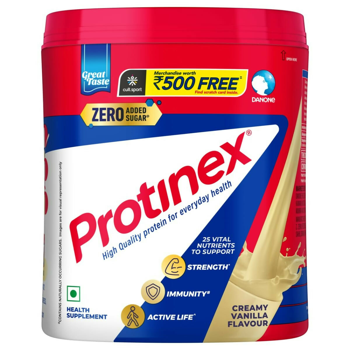 Protinex Health Supplement And Nutritional Protein Mix For Adults-(Creamy Vanilla) | Grocsy
