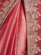 kasee Floral Embroidered Silk Blend Saree | Grocsy