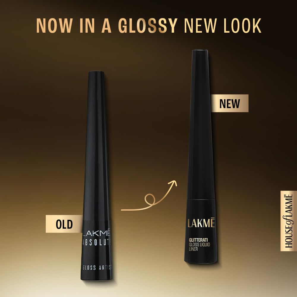 Lakme Absolute Gloss Artist Eye Liner - Black | Grocsy