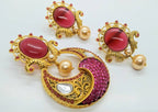 Pink Matt Finish Pendant Set | Grocsy