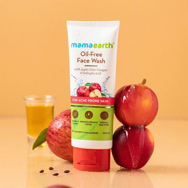 Mamaearth Oil-Free Face Wash with Apple Cider Vinegar & Salicylic Acid | Grocsy