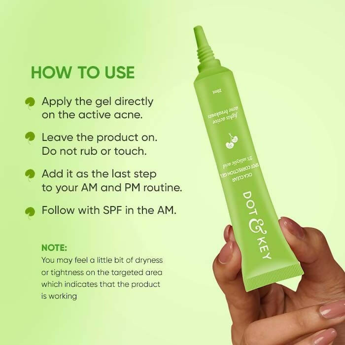 Dot & Key Cica Acne Spot Correction Gel With Green Tea | Grocsy