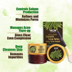 Wow Skin Science Anti-Acne Neem & Tea Tree Clay Face Mask | Grocsy
