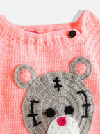 Chutput Kids Pink-Coloured Solid Pullover For Baby Boys with Applique Detail | Grocsy