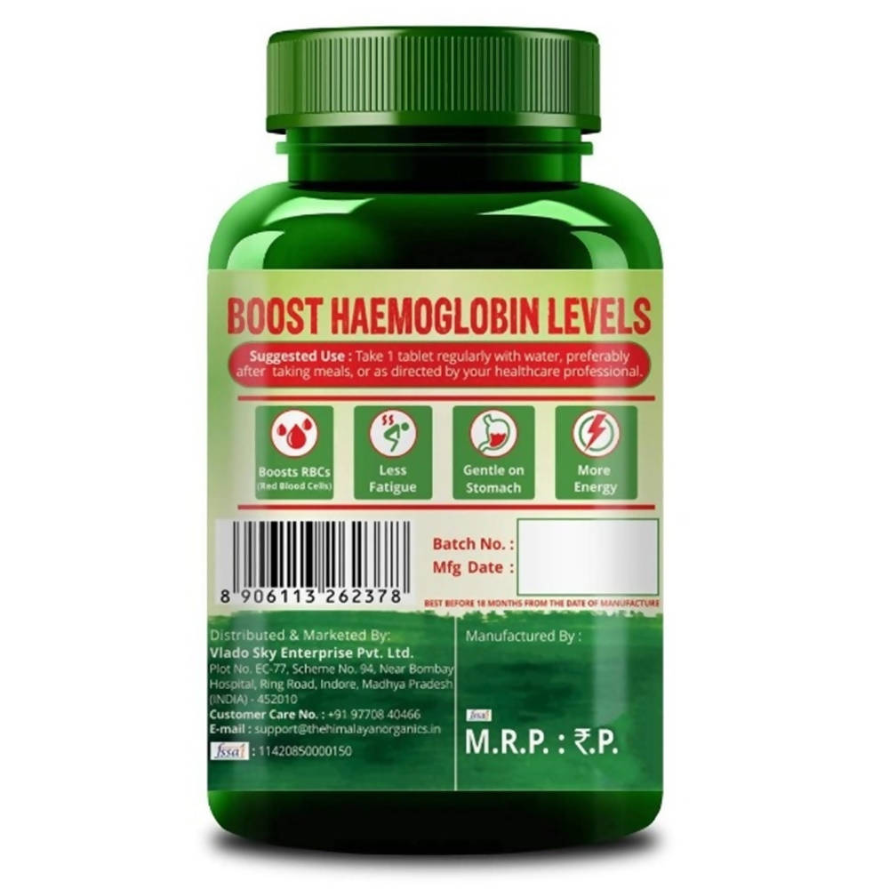 Himalayan Organics Chelated Iron Plus Vitamin C Tablets | Grocsy