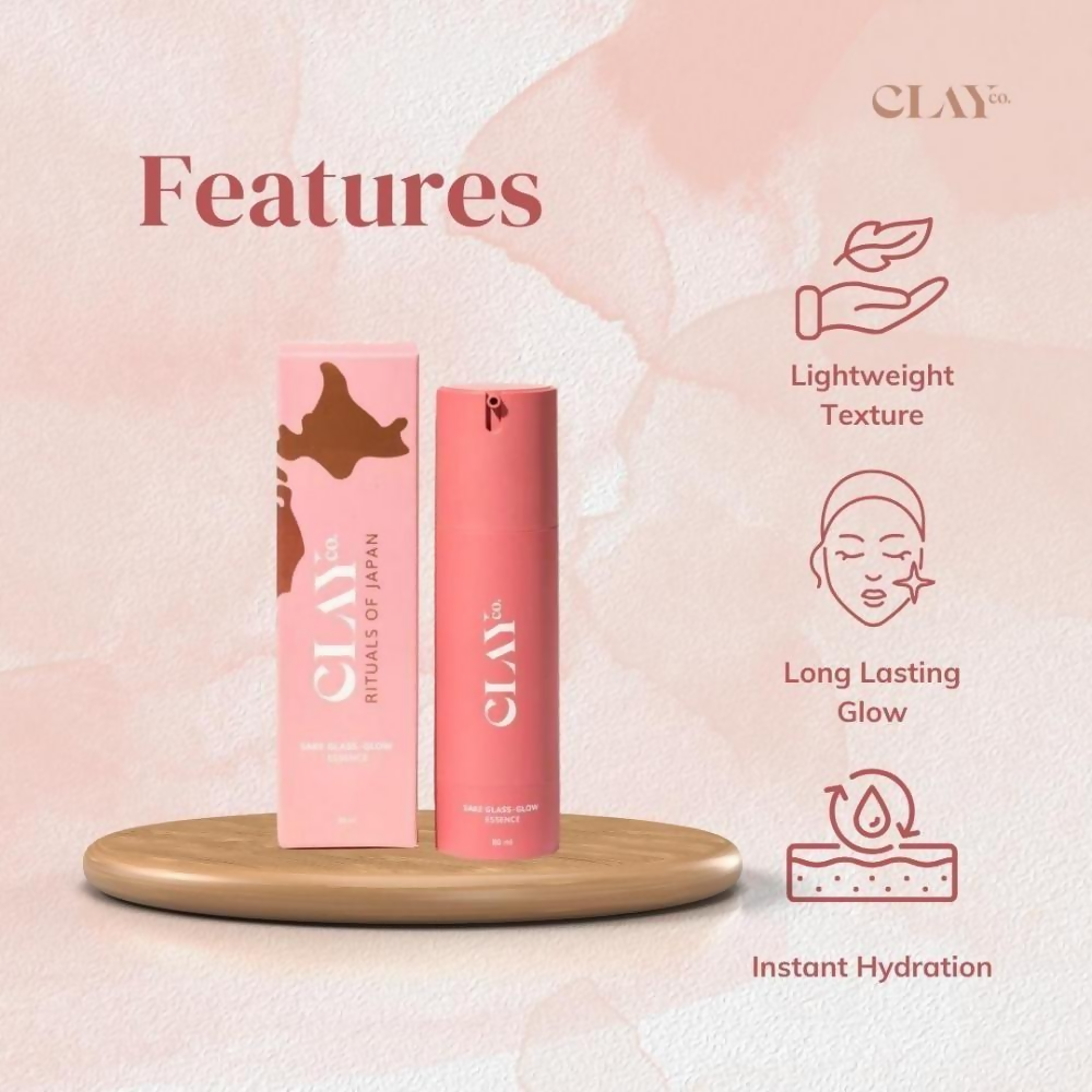 Clayco Sake Glass-Glow Essence Face Serum | Grocsy