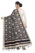 Vamika Peacock Printed Khadi Bhagalpuri Dupatta | Grocsy