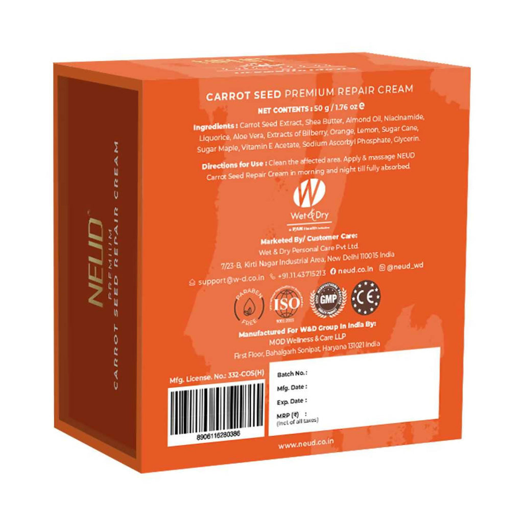 Neud Carrot Seed Premium Skin Repair Cream | Grocsy