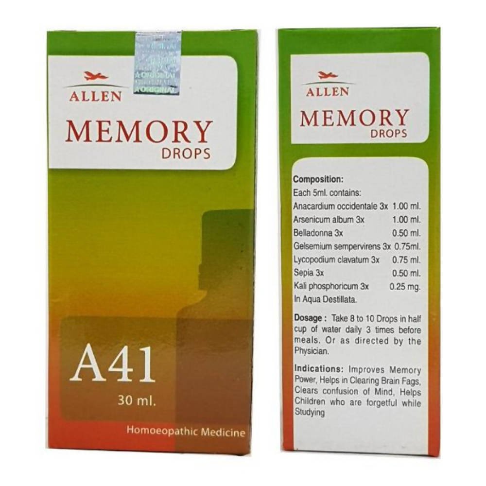 Allen Homeopathy A41 Memory Drops | Grocsy