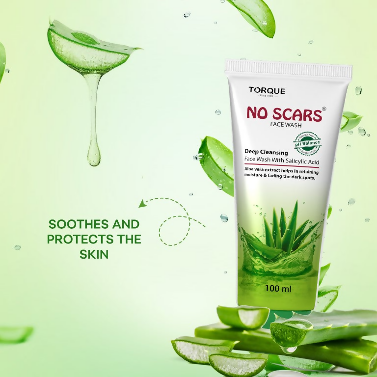 Torque's No Scars Aloevera Face Wash For Deep Cleansing | Grocsy