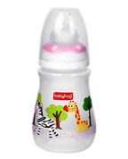 Babyhug Drop Anti- Colic Sterilizable Feeding Bottle Pink | Grocsy