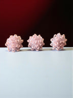 Inhanns Rangmani Crystal Duo – Adjustable Ring + Statement Earrings Set - Baby Pink | Grocsy