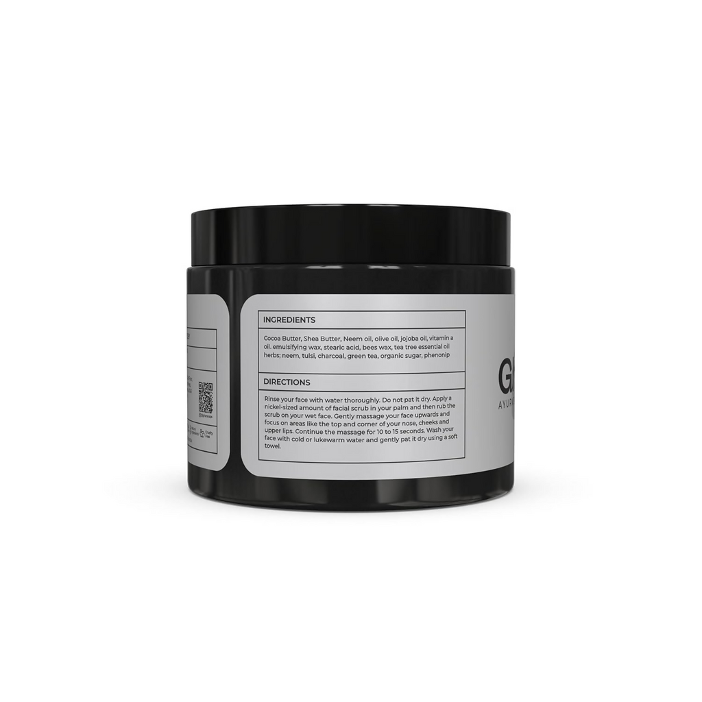 Ghar Soaps Charcoal Scrub for Face & Body Blackhead Remover | Grocsy