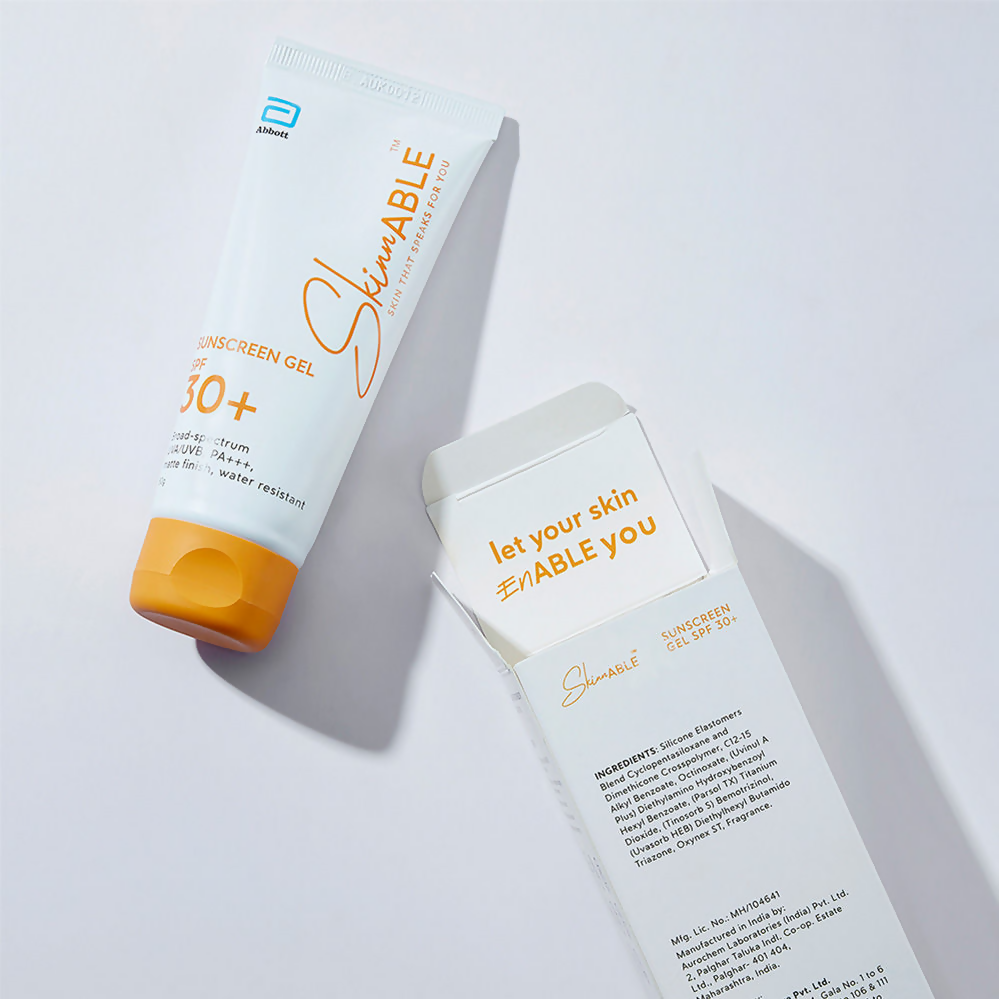 Skinnable Sunscreen Gel SPF 30+, Broad-Spectrum UVA/UVB Protection | Grocsy