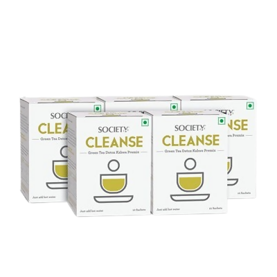 Society Cleanse Green Tea Detox Kahwa Premix | Grocsy